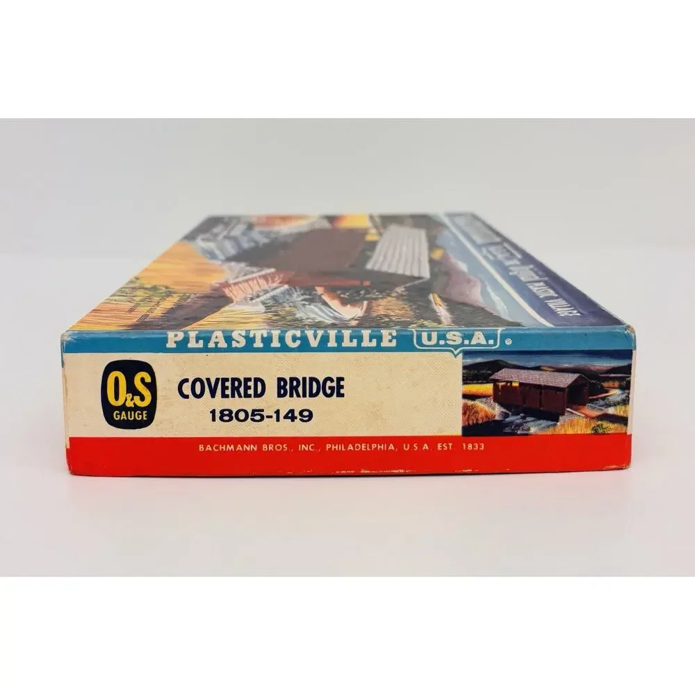 Plasticville O & S Scale Covered Bridge 1805-149 Complete w/ Box